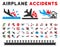 Aviation Accidents Vector Icons
