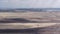 Aviation festival parachute landing aerial view