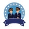 aviation pilots couple avatars characters