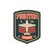 Aviation squad army chevron insignia with fighter