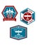 Aviation and tourism emblems