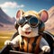 Aviator Adventures: A Cute Mouse Pilot Wearing Aviator Goggles, Rendered in Unreal Engine at 8K Resolution