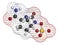 Avibactam drug molecule. Beta-lactamase inhibitor given in combination with antibiotics. Atoms are represented as spheres with