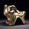 Avicii-inspired Gold Armchair: A High-end Masterpiece Of Fluid Formations