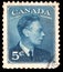 Avid Canadian postage stamp with the image of Great Britain King George VI Head Canada 1949 SG 418 King George VI Fine Mint