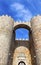 Avila Castle Town Walls Arch Gate Cityscape Castile Spain