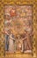 AVILA, SPAIN, 2016: The carved polychrome relief of Holy Family with the St. Theresia of Avila