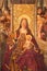 AVILA, SPAIN: Madonna on the throne in Catedral de Cristo Salvador in chapel Capilla De Nuestra Senora De Gracia.