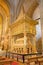 AVILA, SPAIN: Romanesque polychrome funeral memorial Cenotafio de los Santos Hermanos Martires church Basilica de San Vicente