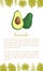 Avocado Alligator Pear Exotic Juicy Fruit Vector