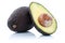 Avocado avocados fruit sliced half fresh fruits on whit