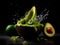 Avocado Bliss: Whipped Avocado Cream in a Deep Vessel. Generative AI
