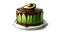 Avocado Cake with Chocolate Lava Flow - A Watercolor Feast