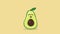 The avocado character jumps on the spot and loses a bone