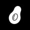 Avocado dark mode glyph icon