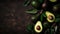 Avocado Elegance Background: Nature\\\'s Creamy Delight