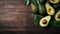 Avocado Elegance Background: Nature\\\'s Creamy Delight