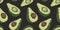 Avocado exotic fruit seamless pattern. Vector eco organic nature ingredient for food market