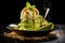 avocado ice cream professional food photography