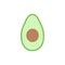 Avocado icon, simple design, Avocado icon clip art.