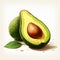 Avocado Leaf Sticker: A Vibrant Profile of Nature\\\'s Bounty