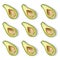 Avocado pattern on a white background, vegan dishes