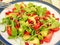 Avocado salad with pomegranate seeds