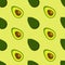 Avocado seamless pattern