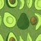 Avocado seamless pattern