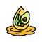 avocado seed oil liquid yellow color icon vector illustration