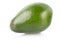 Avocado single fruit isolated on white