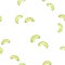 Avocado watercolor illustration seamless pattern.