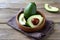 Avocado whole and halves