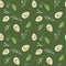 Avocados background. Healthy meal. Watercolor hand drawing seamless pattern.