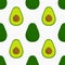 Avocados fruits seamless pattern