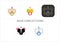 Avoid conflict icons set