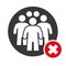 Avoid crowds - virus prevention banner vector icon