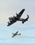 Avro lancaster bomber and hawker hurricane