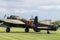 Avro Lancaster bomber `Just Jane` taxiing on airfield