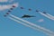 Avro Vulcan XH558 flying with The Red Arrows