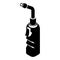 Avto welding torch icon, simple black style