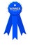 Award badge with ribbon