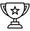 Award, best Isolated Vector Icon that can be easily modified or edited