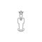 Award, business, performance, success, team, winner, crown on head grey color icon