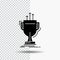 award, competitive, cup, edge, prize Glyph Icon on Transparent Background. Black Icon