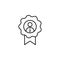 Award, employee, worker icon on white background. Can be used for web, logo, mobile app, UI, UX