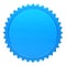 Award medal blue winner badge blank template