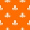 Award office pattern vector orange