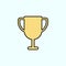 award, reward color vector icon, vector illustration