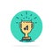 award, trophy, win, prize, first Flat Color Icon Vector